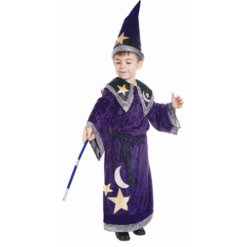 Colorful House Kids Dark Wizard Costume – Halloween Robe Set With Hat, Belt & Magic Wand – Harry Potter Inspired Cosplay